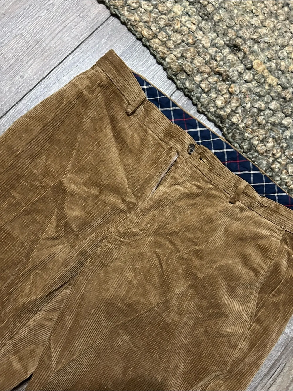 Brooks Brothers Milano Men's Corduroy Pants in Camel Brown tan
